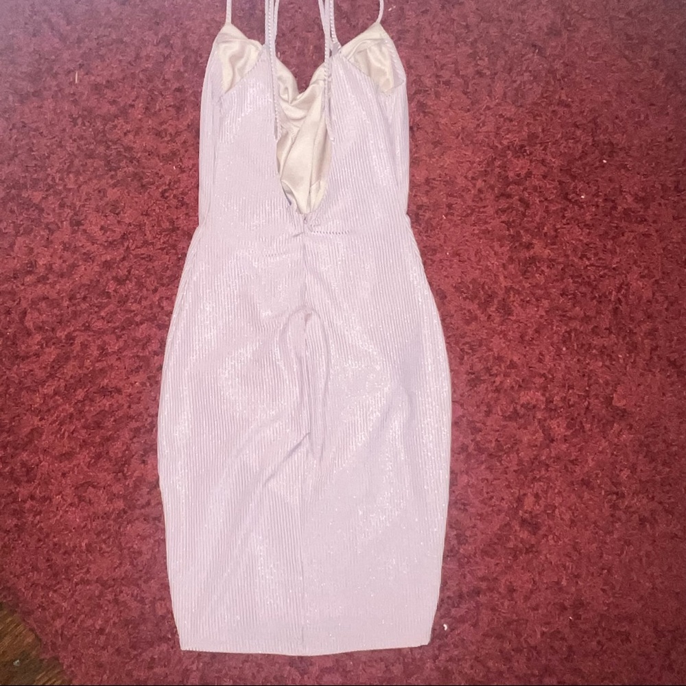 Nude mini dress size xs